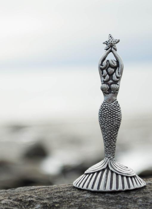 Mermaid statuette on Beach