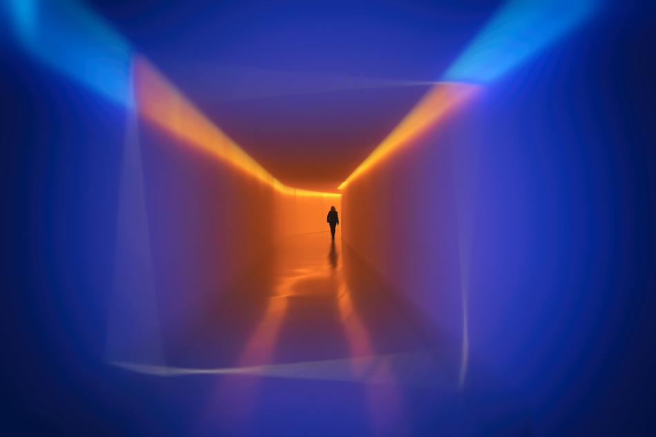 lighting tunnel road human hiking