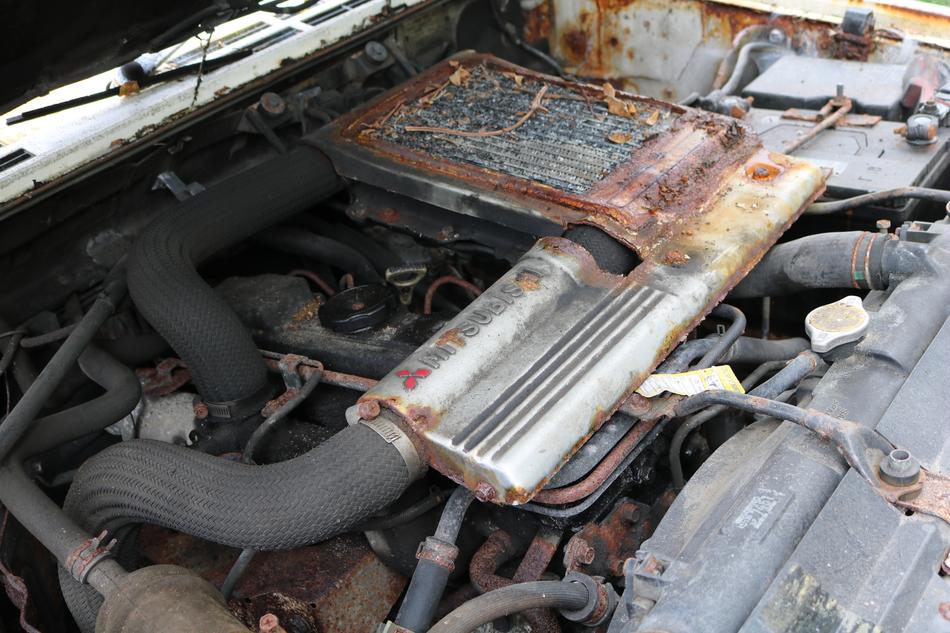 Motor Drive Technology rusty close-up