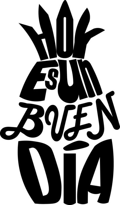 phrases png pineapple good vibes