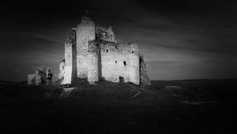white old forgotten castle