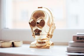 Robot Gold Decoration head