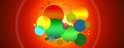 colorful circles as background