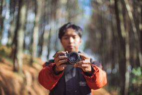 Camera Lens boy forest