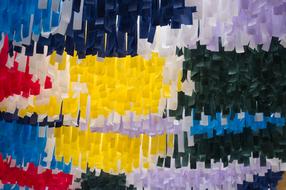 bright Colored Strips, abstract art