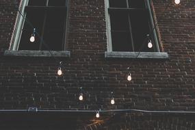 Lights Dark Night house