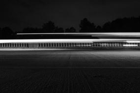 Dark Night Monochrome photo of walls