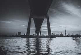 Bridge water Black and White