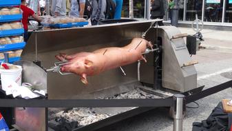 grilled and smoky pork