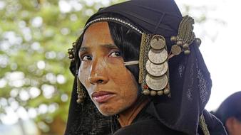 portrait of Laos Tribe woman