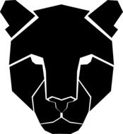 clipart of leopard vector black graphics