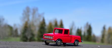 Red Toy Truck model