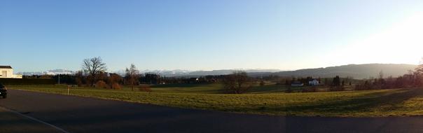 road with panoramic views of zurich