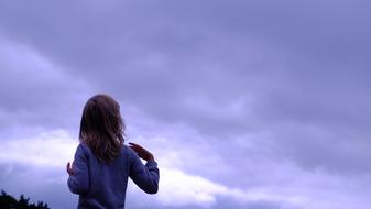 Blue Sky Cloud girl