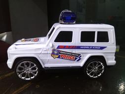 Jeep Police Car White Racing