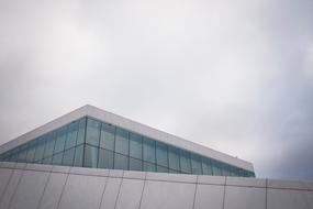 upper glass floor of the building