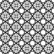 Beautiful, black and white patterns with the lines and curves, clipart