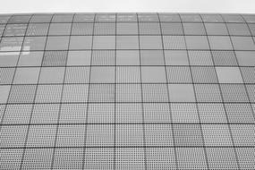 Architecture with the grey pattern, with the squares