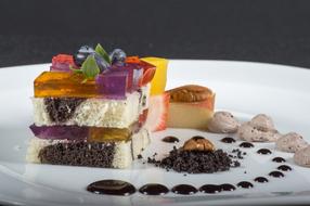 sweet dessert with jelly