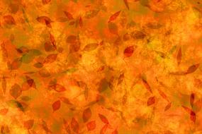 Autumn Leaves drawing, background