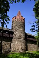 Tower Castle and stone Walls