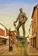 bronze statue of the poet Ae Housman