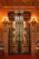 Door Town Hall in hamburg