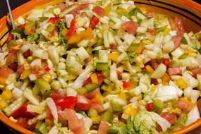finely chopped vegetables