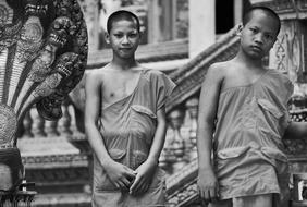 Child Religion black and white