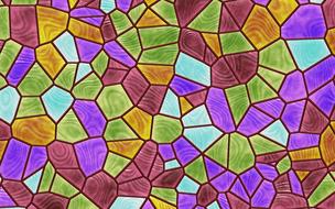 stained glass window as a colorful background