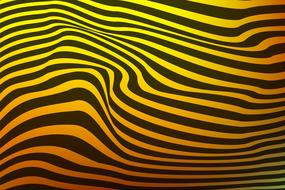 wave line curve abstract yellow