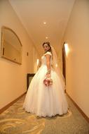 Wedding Flowers white dress