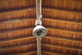 Old Decay lamp and roof