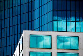 Architecture Abstract Windows blue