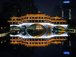 Anshun Bridge in Chengdu province