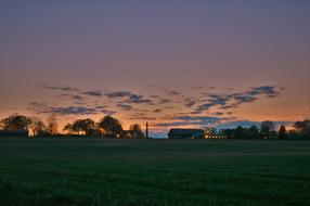 Evening Sunset scenery