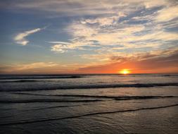 Beach in Sunset in Nicaragua
