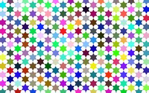 colorful six point stars, background, wallpaper