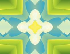 pattern fractal organic green blue as background