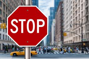 stop containing road sign