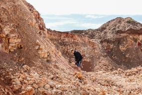 landscape of Limestone Quarry Extraction