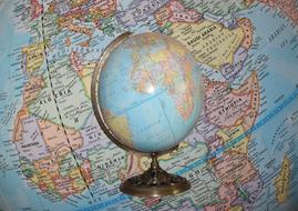 Globe World and Map