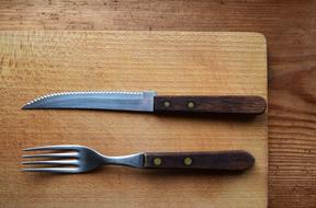 cutlery on the table