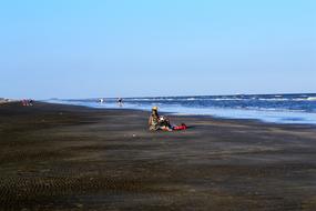 Beach In Houston Texas Woman At