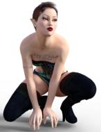 lady pose sitting fairy fae woman