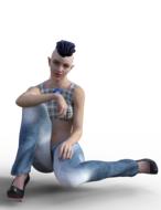 woman style sitting relaxed