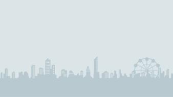 clipart of silhouette of city