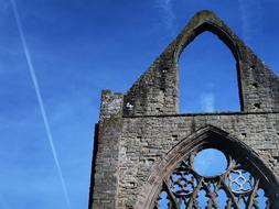 Abbey Ruin Historic blue sky