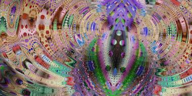 gradient colorful infinity structure