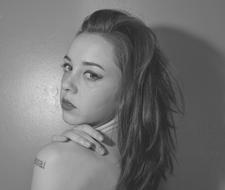 Woman Back Hair profile portrait
